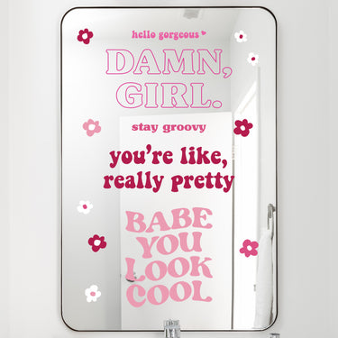Groovy Quotes Mirror Decals